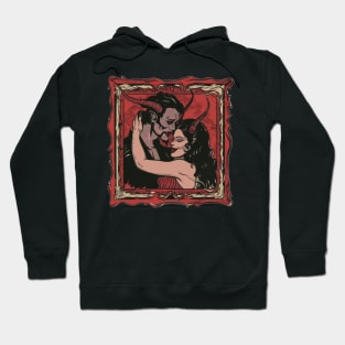 Devil Woman & Man. Love in Hell Hoodie